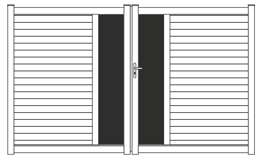 Emplacement du décor portail battant Fresk de chez Kostum Emplacement du décor portail battant Fresk de chez Kostum