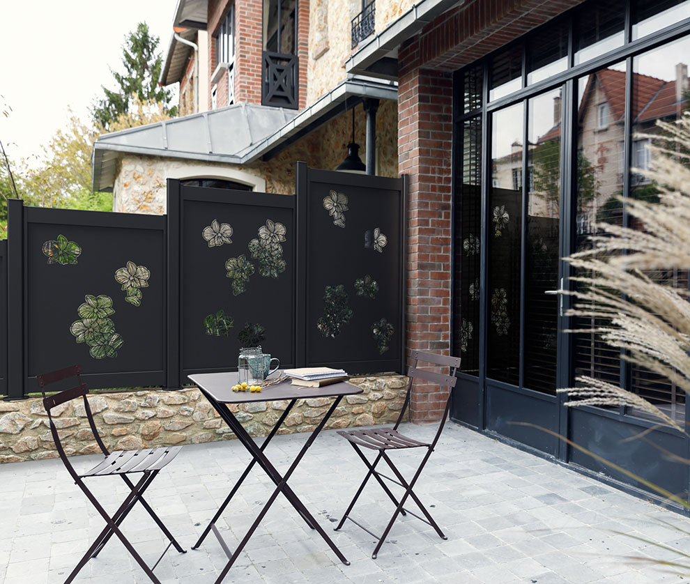 Le clautra aluminium décor Orchidée par Kostum Fresk