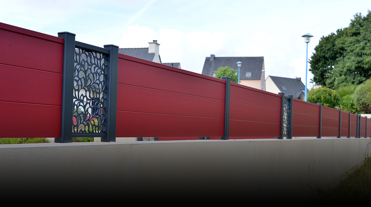 Clôture aluminium Briz décor Lambig par Kostum Fresk