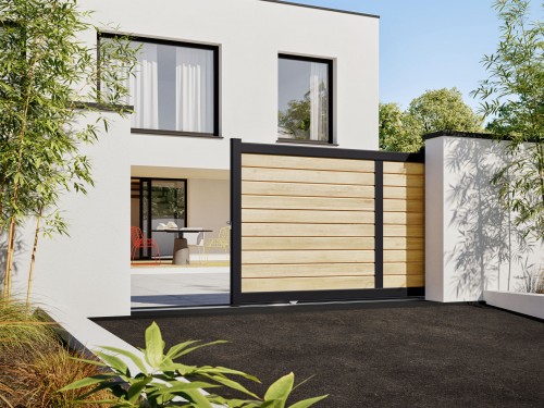 Achat Portail aluminium coulissant Lian par Kostum