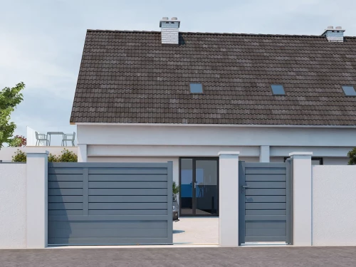 Achat Portillon aluminium Justenn