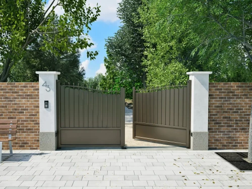 Achat Portail aluminium Audierne - Kostum