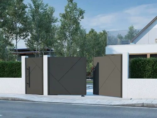 Achat Portail aluminium battant avec son portillon Edda par kostum
