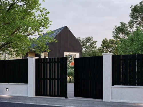 Achat  Portail coulissant aluminium Keriec tasseaux aluminium par Kostum