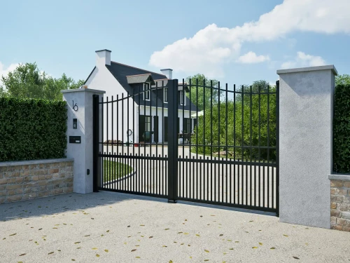 Achat Portail aluminium battant Plomelin par kostum