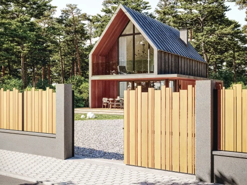 Achat  Portail battant aluminium Alya tasseaux aluminium - Kostum