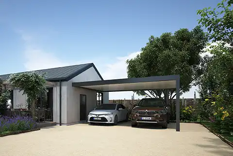 Carport autoportant en aluminium Trevor Kostum