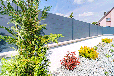 Clôture pleine en aluminium Briz-Anae Kostum