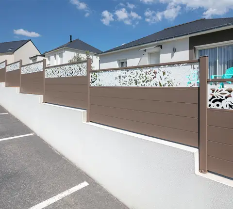 clôture avec pose en redan