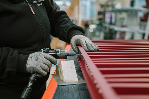 Fabrciation sur-mesure d'un garde-corps dans notre atelier de Locronan en France