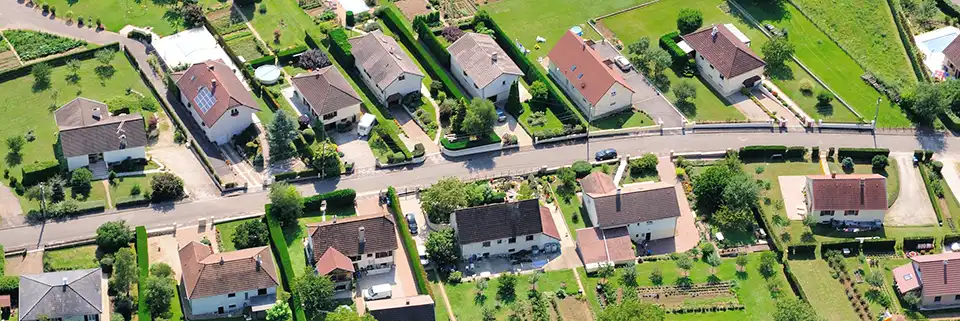 Lotissement vue de haut