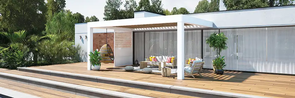 Pergola adossée Poppy Kostum