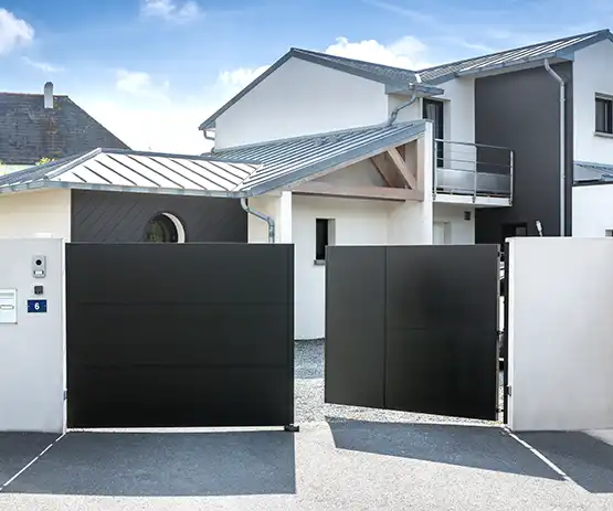 Un style industriel pour votre portail en aluminium