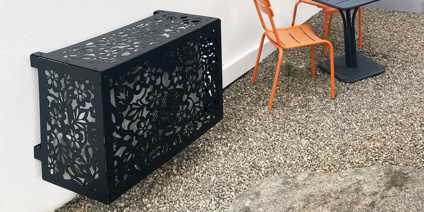 Habillage de climatiseur et pompe à chaleur en aluminium Liorz