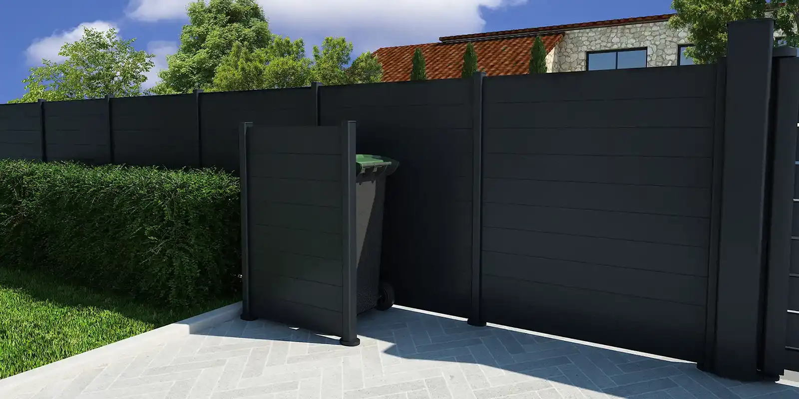 Habillage de Poubelles en Aluminium