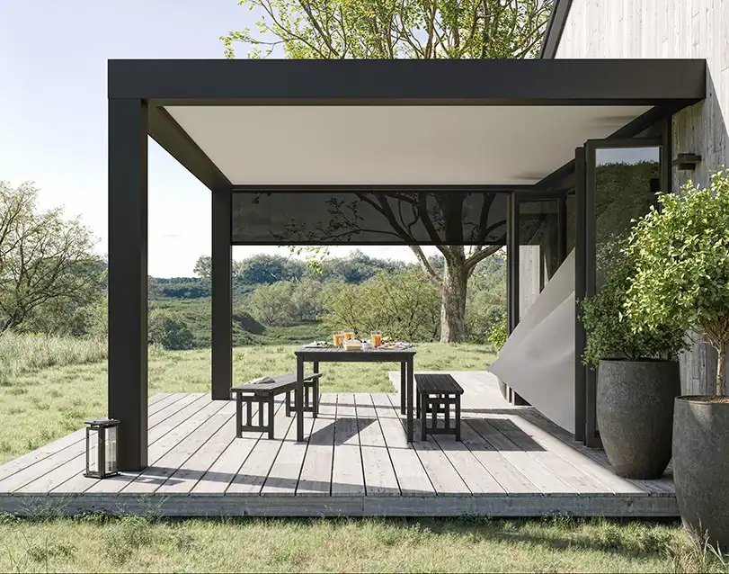 pergola adossée poppy