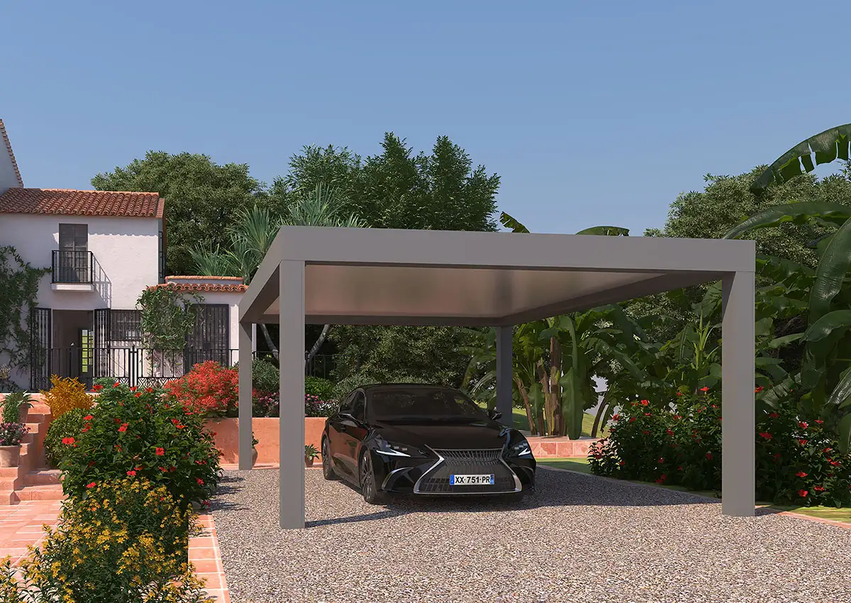 Carport aluminium autoportant Cconor par kostum