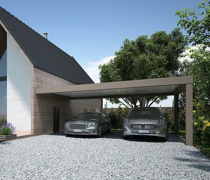 Les carports sur-mesure aluminium Kostum