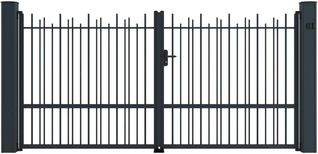 Portail aluminium gris anthracite Kostum Portail aluminium gris anthracite Kostum