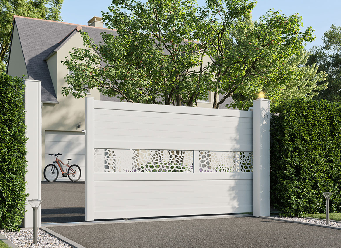 portail aluminium coulissant walig decor galets portail-aluminium coulissant walig decor galets