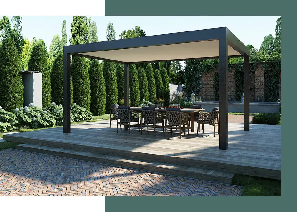 Pergola aluminium autoportante Lilly par kostum Pergola aluminium autoportante Lilly par kostum