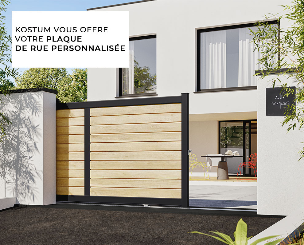Kostum vous offre votre plaque de rue personnalisée