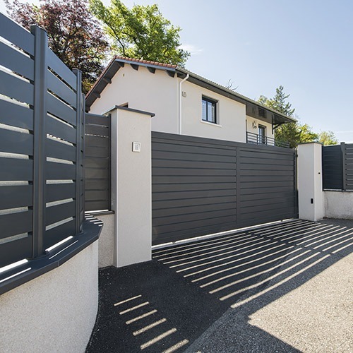 Portail Aluminium contemporain Kestenn